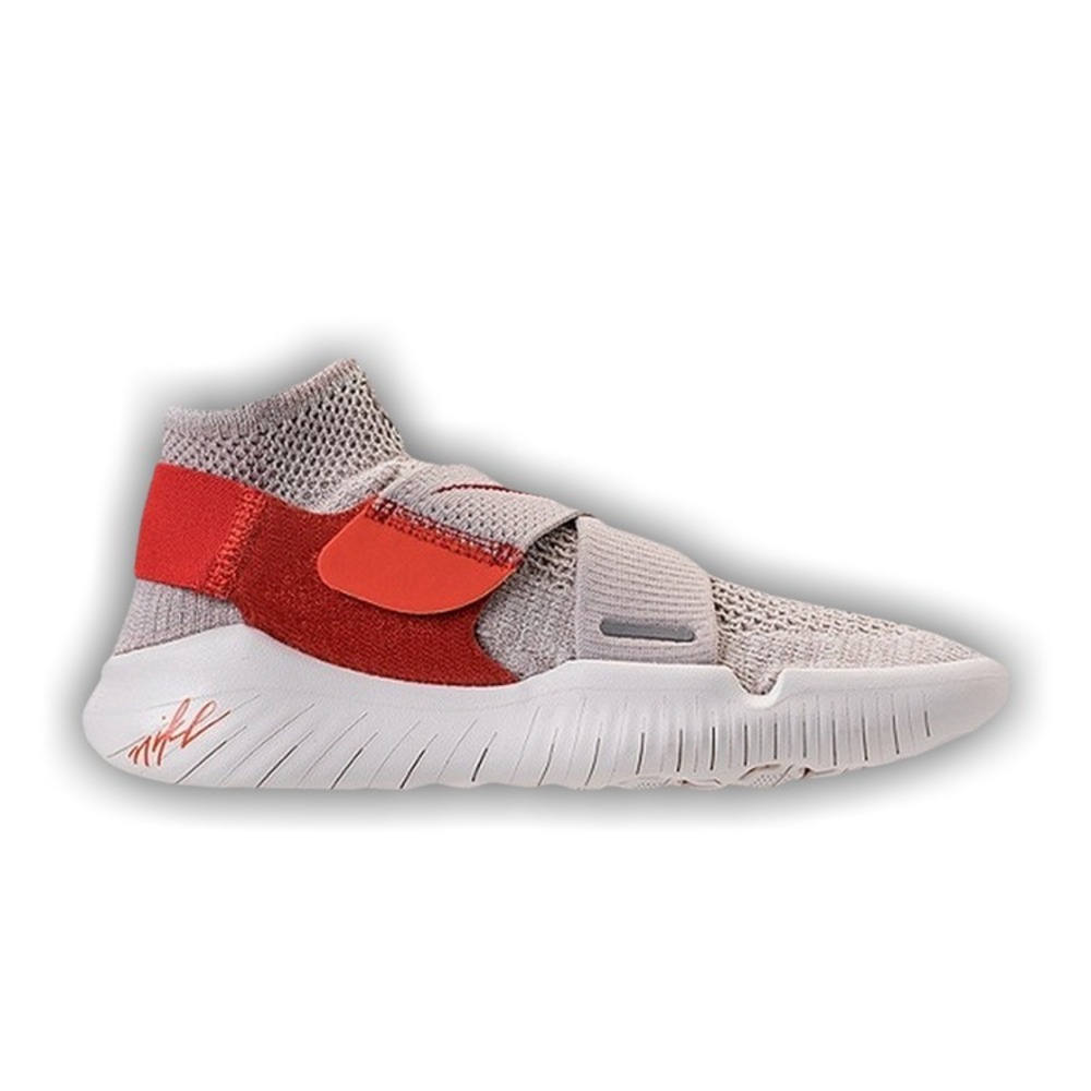 Womens Size 8.5 Nike Free Rn MTN Flyknit 2018 Running Shoes Grey/Red AJ3729 NEW